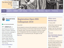 Tablet Screenshot of henrysweetsociety.group.shef.ac.uk