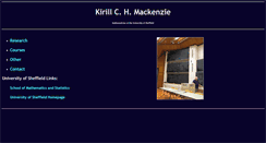 Desktop Screenshot of kchmackenzie.staff.shef.ac.uk
