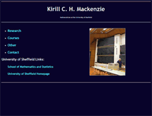 Tablet Screenshot of kchmackenzie.staff.shef.ac.uk