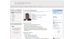 Desktop Screenshot of charith-abhayaratne.staff.shef.ac.uk