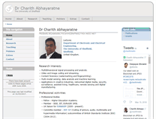 Tablet Screenshot of charith-abhayaratne.staff.shef.ac.uk