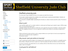 Tablet Screenshot of judo.union.shef.ac.uk