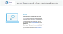 Desktop Screenshot of eresources.shef.ac.uk