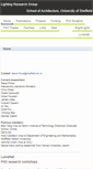 Mobile Screenshot of lightingresearch.group.shef.ac.uk