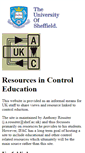 Mobile Screenshot of controleducation.group.shef.ac.uk