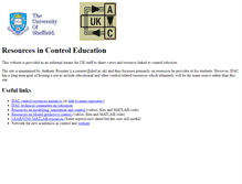 Tablet Screenshot of controleducation.group.shef.ac.uk