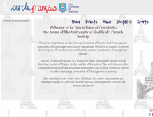 Tablet Screenshot of cercle-francais.union.shef.ac.uk