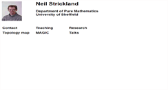 Desktop Screenshot of neil-strickland.staff.shef.ac.uk