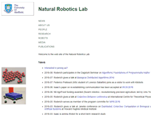 Tablet Screenshot of naturalrobotics.group.shef.ac.uk