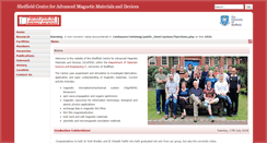 Desktop Screenshot of magnetics.group.shef.ac.uk