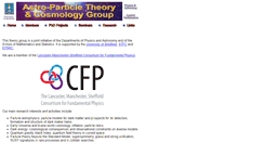 Desktop Screenshot of particle-theory.group.shef.ac.uk
