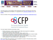 Tablet Screenshot of particle-theory.group.shef.ac.uk