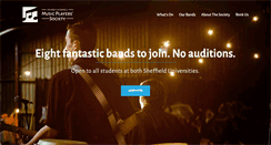 Desktop Screenshot of musicplayers.union.shef.ac.uk