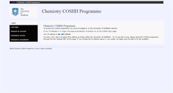 Desktop Screenshot of chem-coshh.dept.shef.ac.uk