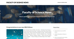 Desktop Screenshot of facultyofscience.shef.ac.uk
