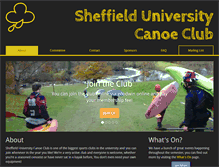 Tablet Screenshot of canoe.union.shef.ac.uk