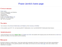 Tablet Screenshot of afjarvis.staff.shef.ac.uk