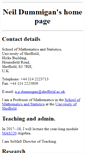 Mobile Screenshot of neil-dummigan.staff.shef.ac.uk
