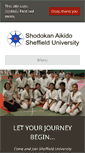 Mobile Screenshot of aikido.union.shef.ac.uk